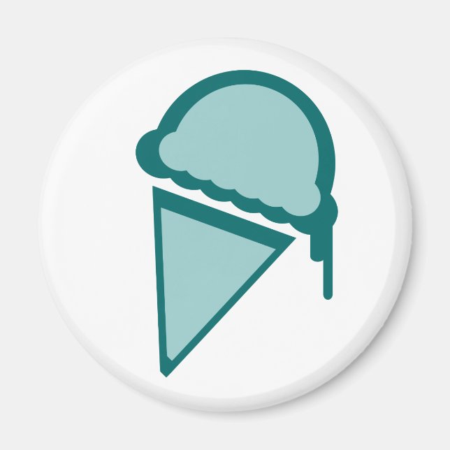 Imã dripz de retro do sorvete (Frente)