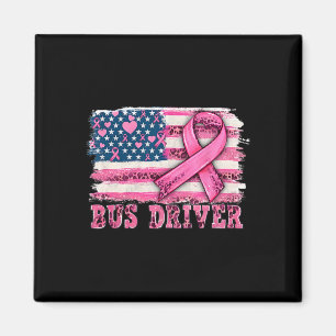 Imã Driver American Flag Pink Friso Cancer Awa