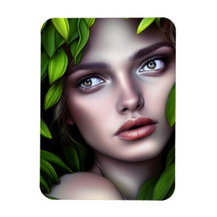 Ímã Druid Nature Deusa Fantasia Mulher Arte