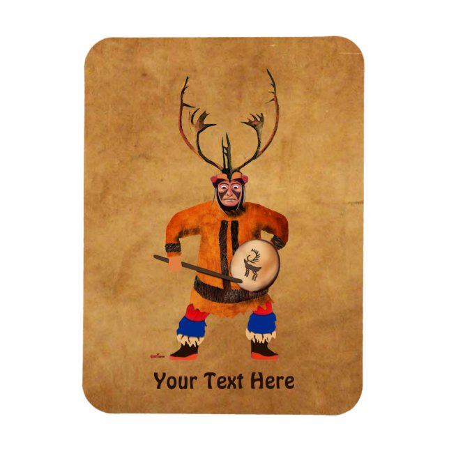 Ímã Drumming Shaman (Vertical)