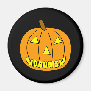 Imã Drums Halloween Pumpkin