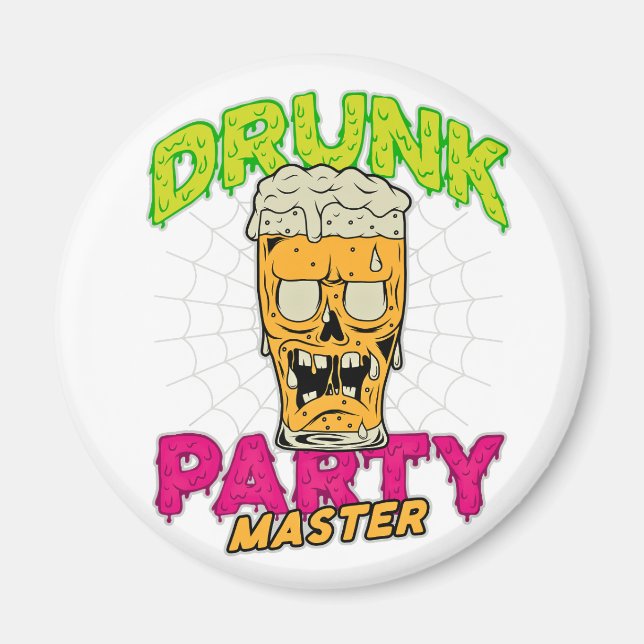 Imã Drunk Zombie Magnet (Frente)