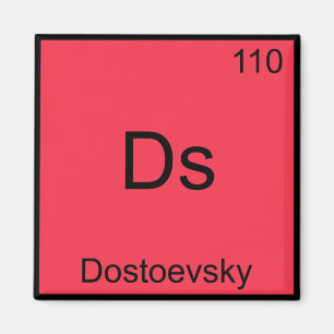 Imã Ds - Símbolo de Elemento de Química Engraçado D