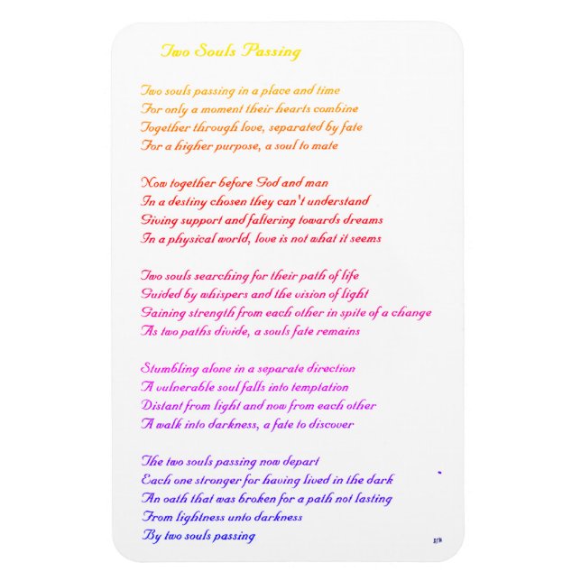 Ímã Duas Almas Passando (Vertical)