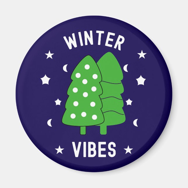 Imã Duas Árvores Víblias de inverno (Frente)