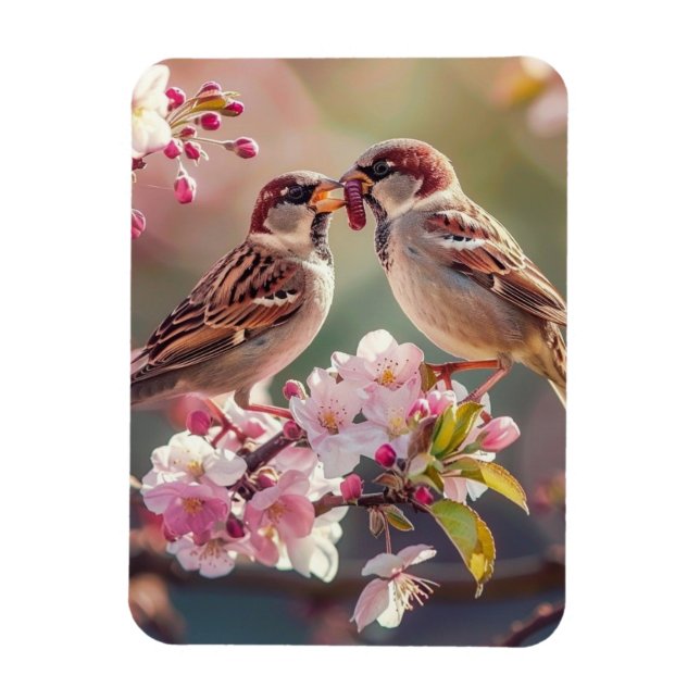 Ímã Duas aves Bonito (Vertical)