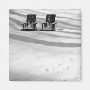 Imã Duas Cadeiras Enterradas Em Neve
