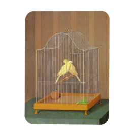 Ímã Duas Canárias em uma Gaiola (por Antonio Donghi)