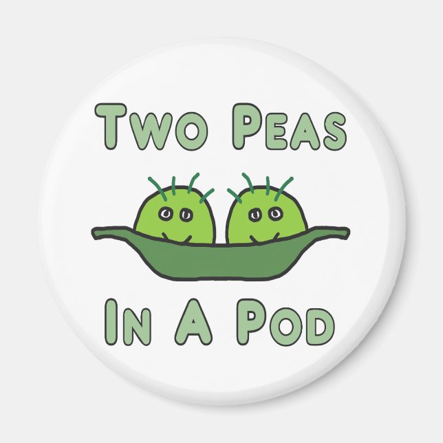 Imã Duas Ervilhas Num Pod (Frente)