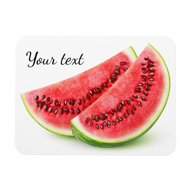 Ímã Duas fatias de melancia (Horizontal)