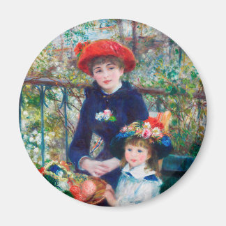 Imã Duas Irmãs (No Terrace) Pierre Auguste Renoir