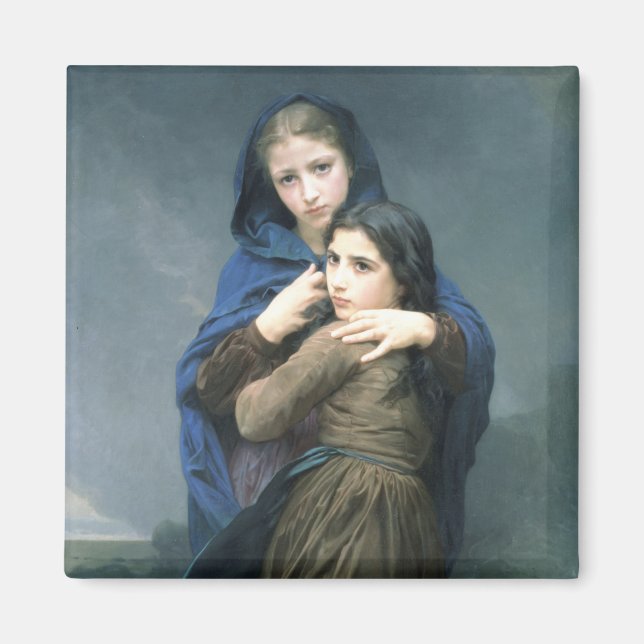 Imã Duas jovens meninas longe de casa (por W.A. Bougue (Frente)