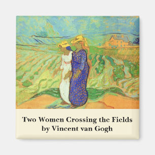 Imã Duas Mulheres Atravessando os Campos por Vincent v