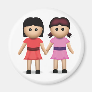 Imã Duas mulheres que guardaram as mãos Emoji
