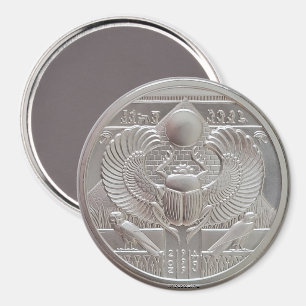 Imã Duas Ounce Silver Scarab Round