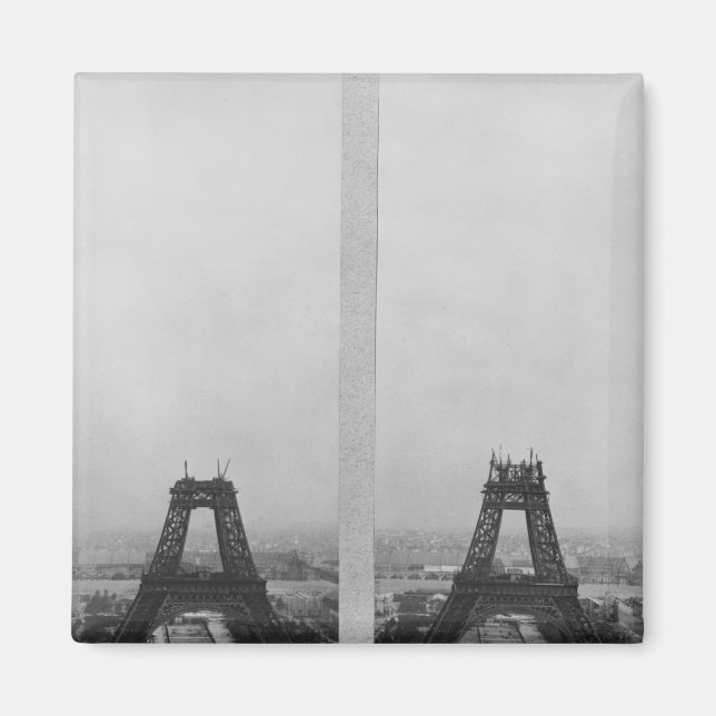 Imã Duas perspectivas sobre a construção do Eiffel (Frente)