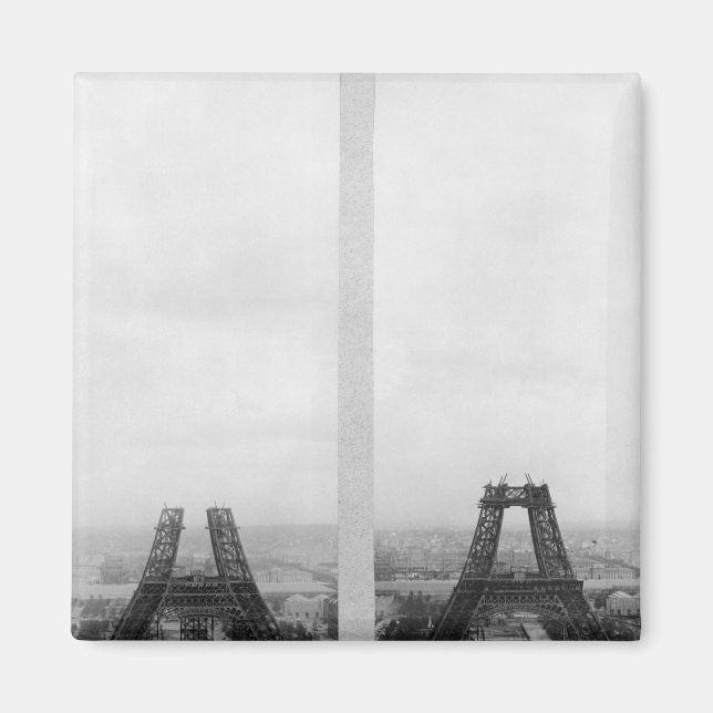 Imã Duas perspectivas sobre a construção do Eiffel (Frente)