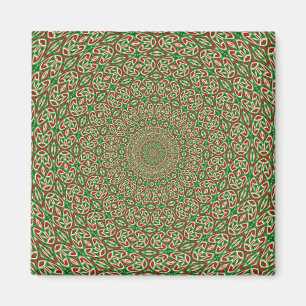 Imã Duas Toneladas de Verde com Redemoinho Vermelho e 