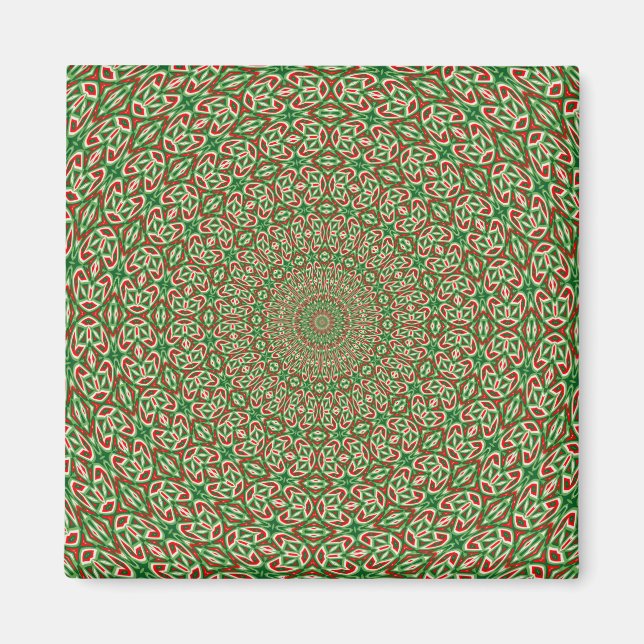 Imã Duas Toneladas de Verde com Redemoinho Vermelho e  (Frente)