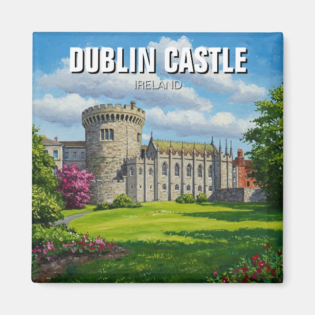 Imã Dublin Castle Ireland Viagem (Frente)