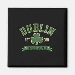 Imã Dublin Irlanda Folha de Trevo Shamrock Dia de São