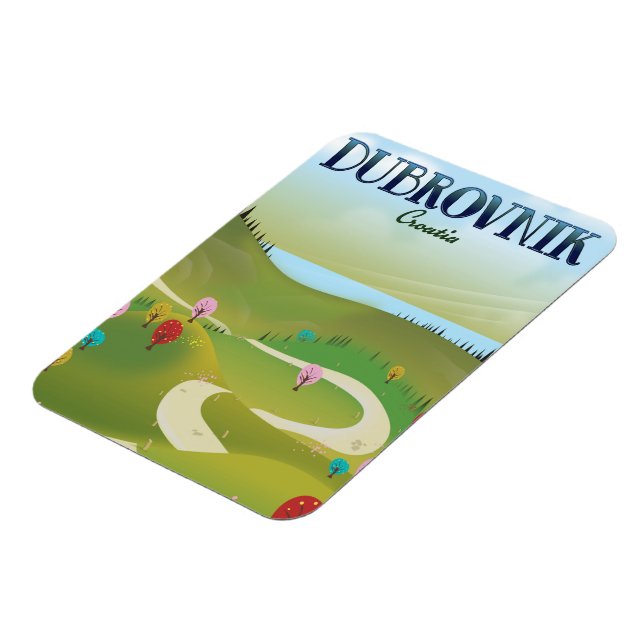 Ímã dubrovnik croatia paisagem poster. (Left Side)