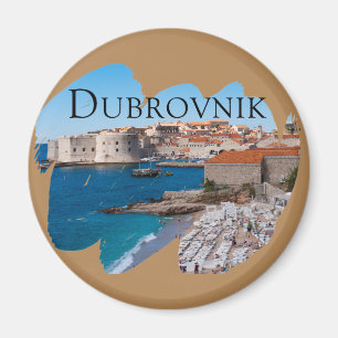 Imã Dubrovnik Vista de Praia e Cidade Antiga