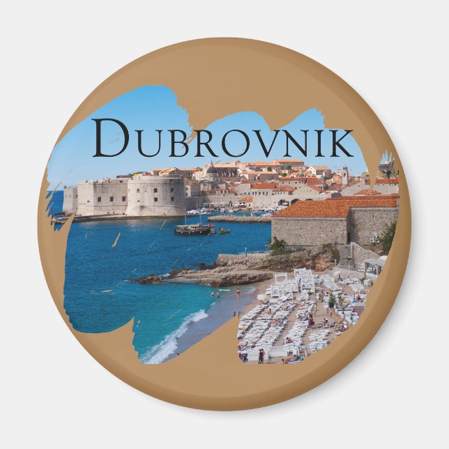 Imã Dubrovnik: Vista de Praia e Cidade Velha (Frente)