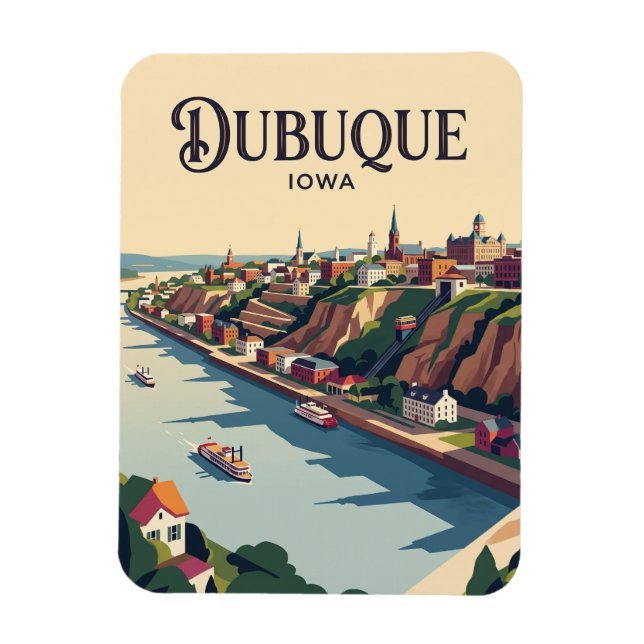 Ímã Dubuque EUA (Vertical)