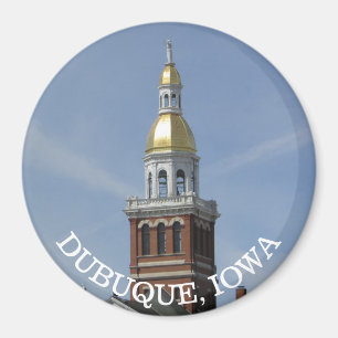 Imã Dubuque. Ímã da lembrança de Iowa
