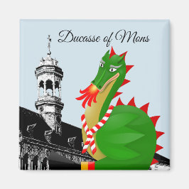 Imã Ducasse de Mons - Doudou - lembrança da Bélgica