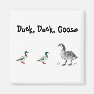 Imã Duck Duck Goose Crianças Engraçadas Jogo Cartograf