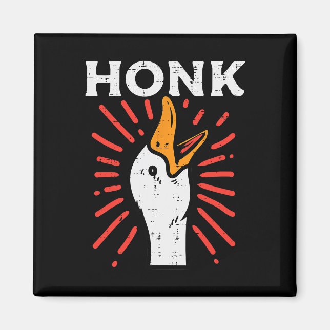 Imã Duck Honk Funny Quack Goose Memes Men Mulheres (Frente)