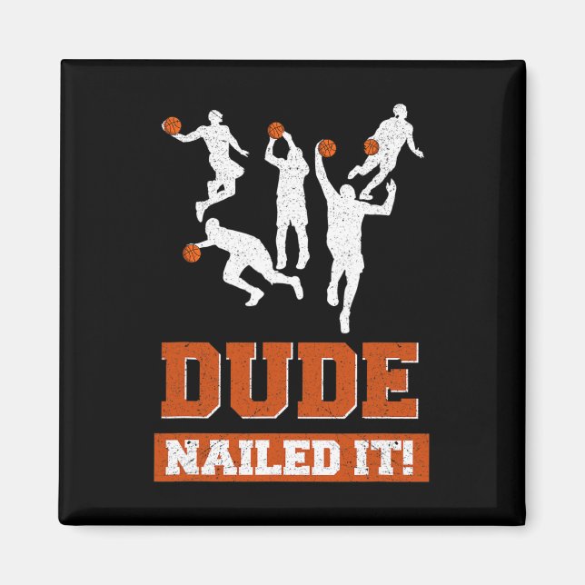 Imã Dude Nails Os Jogadores De Basquete Jogam Ball Gif (Frente)