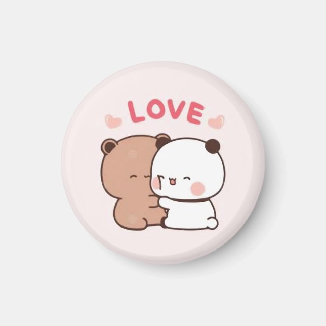 Imã Dudububu - Lovely pin button (Frente)