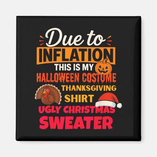 Imã Due To Inflation This Is My Halloween Thanksgiving (Frente)