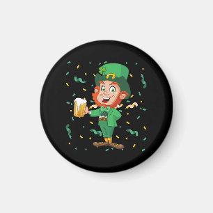 Imã Duende Bebendo Cerveja Dia de São Patrício