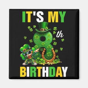 Imã duende dabbing do dia de são patrício de 8º aniver