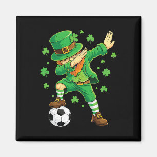 Imã Duende Dabbing Engraçado Rapaz Irlandês Dia de São