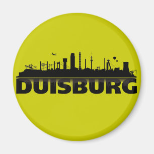Imã Duisburg cidade Skyline - íman /K ühlschrankmagn