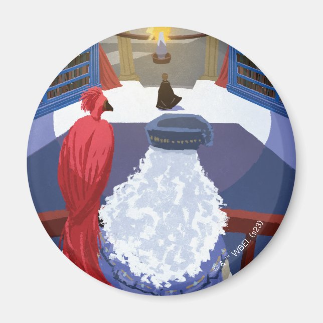 Imã Dumbledore & Fawkes em Balcony (Frente)