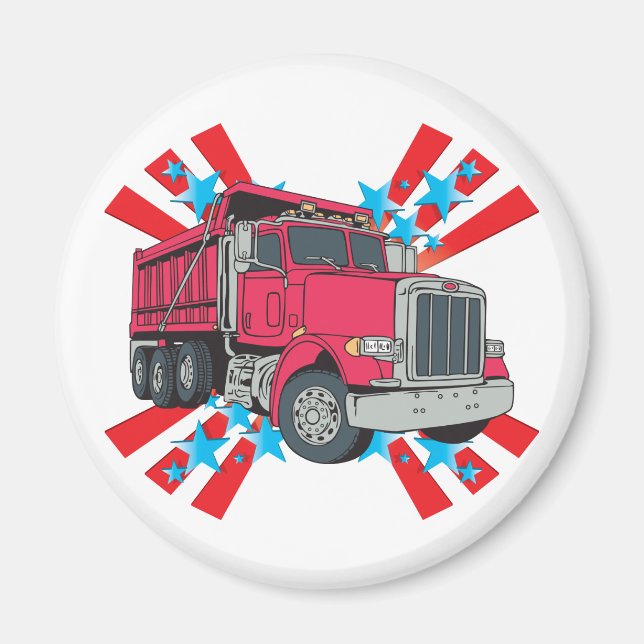Imã Dump Truck Stars (Frente)