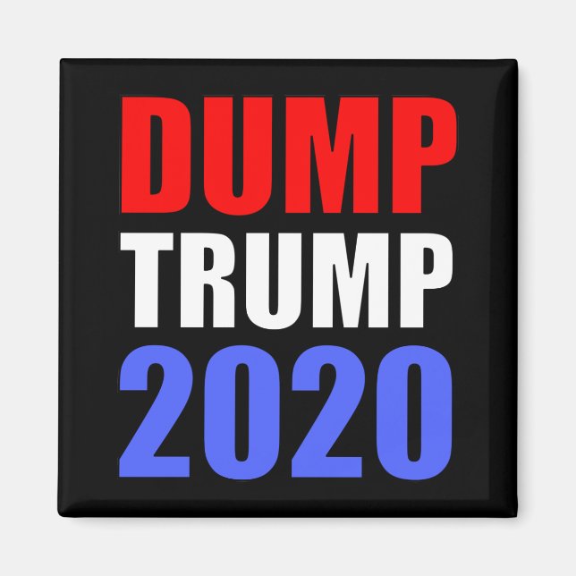 Imã Dump Trump 2020 Anti-Trump (Frente)