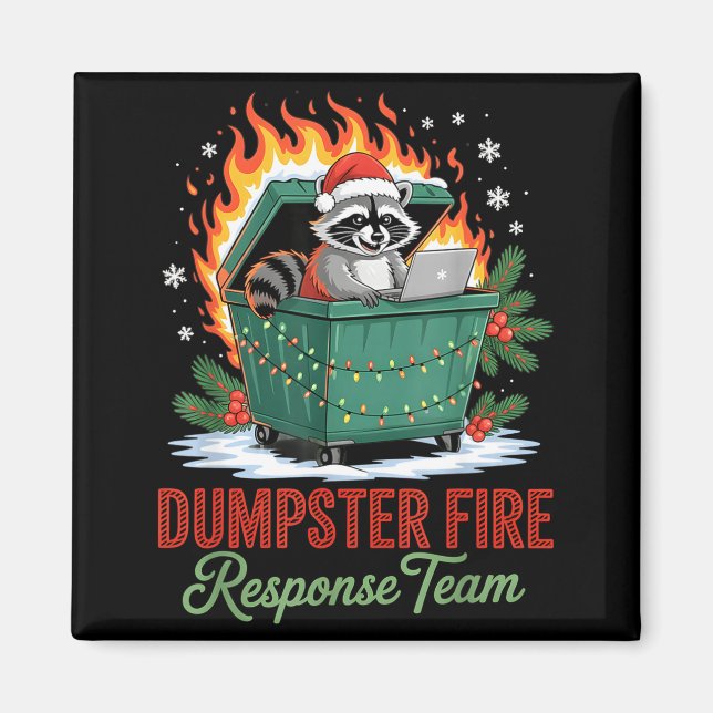 Imã Dumpster Fire Resnse Team Leader Christmas  (Frente)
