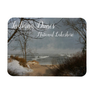 Ímã Dunas de Indiana, ondas no Lago Michigan, dunas de