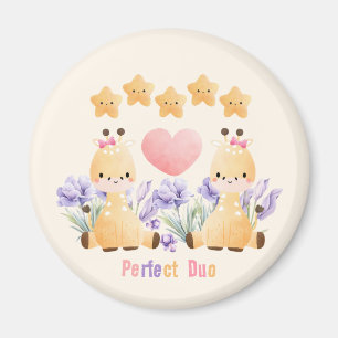 Imã Duo Perfeito Ímã de Girafa Casalzinho
