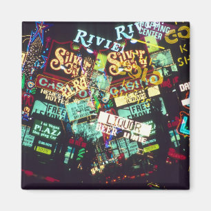 Imã Dupla exposição, sinais de casino, Las Vegas,