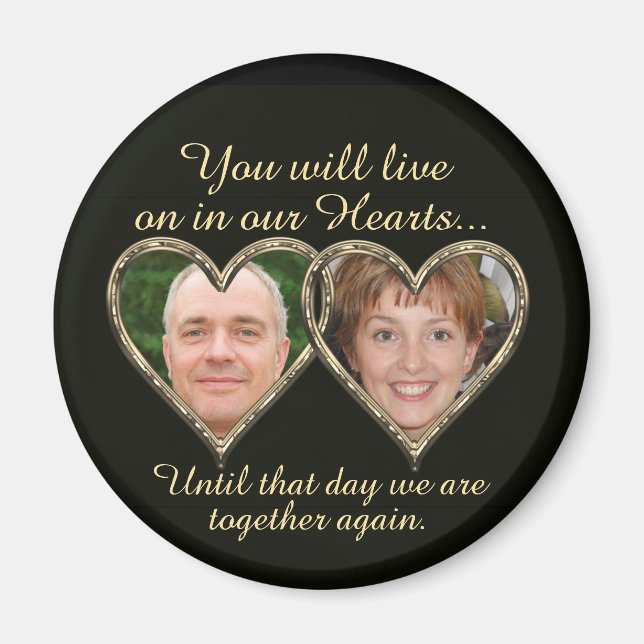 Imã Duplo Memorial Adicionar Fotografias (Frente)