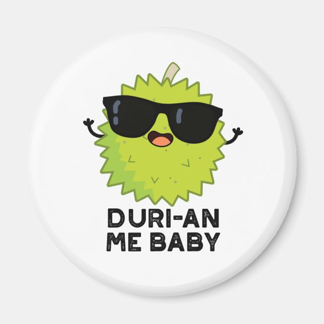 Imã Duri-an Me Baby Funny Durian Fruta Pun (Frente)