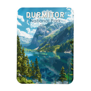 Ímã Durmitor National Park Montenegro Viagem Art